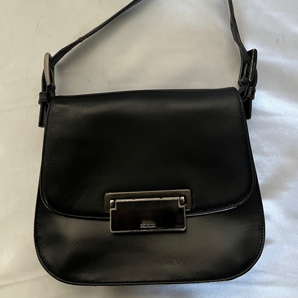 Authentic Prada Black Leather Crossbody Bag - Picture 4 of 11